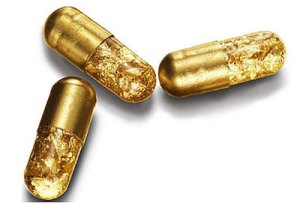 Pílulas que, literalmente, valem ouro.